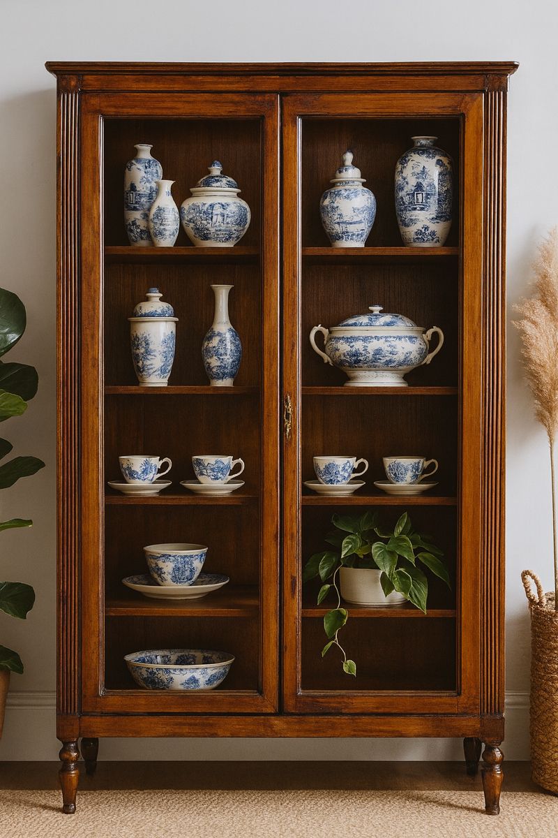 NS023 Carved Wooden crockery Almirah — Designed Carved Wooden Crockery Almirahs by NS Furniture Saharanpur