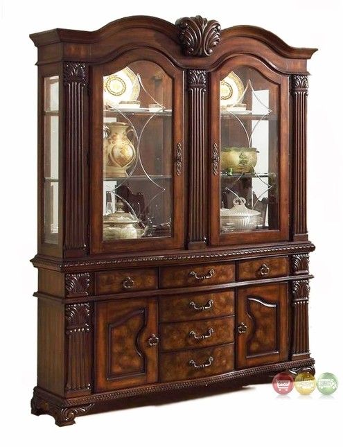 NS031 Carved Wooden crockery Almirah — Designed Carved Wooden Crockery Almirahs by NS Furniture Saharanpur